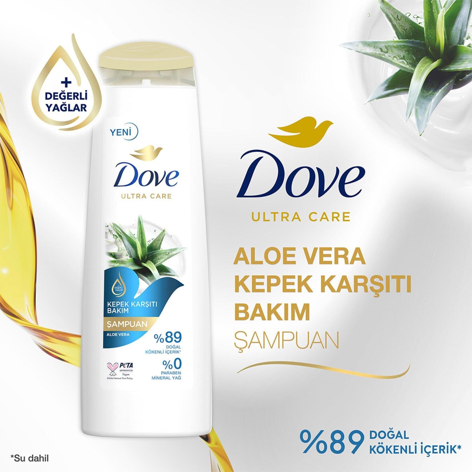DOVE ŞAMPUAN 400ML ALOE VERA KEPEK KARŞ.BAKIM