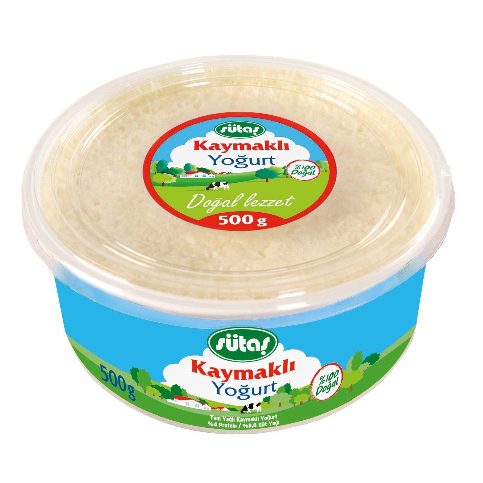 SÜTAŞ YOĞURT 500GR KAYMAKLI