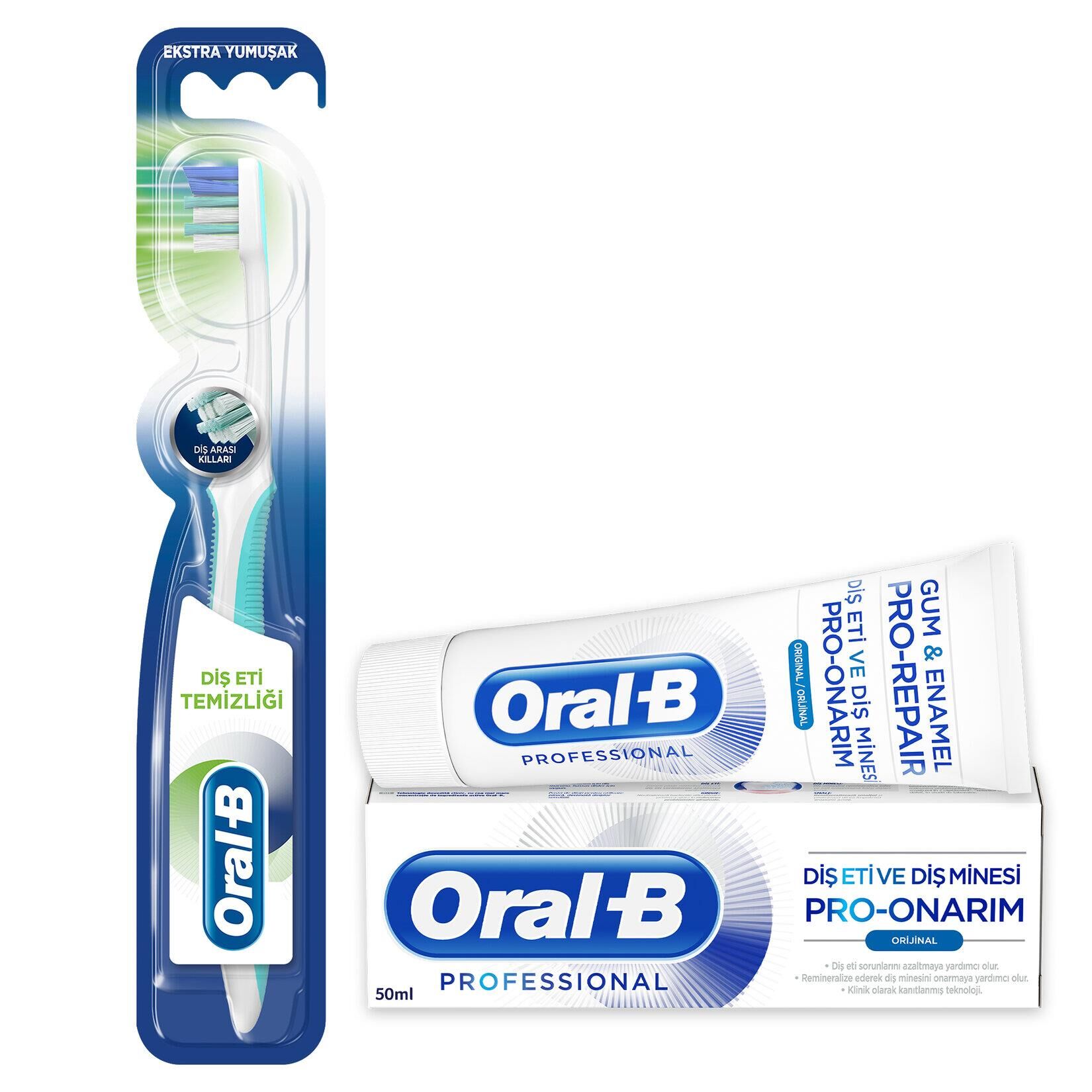 ORAL-B PRO ONARIM ORİGİNAL 50ML + DİŞ ETİ FIRÇA