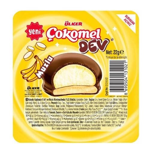 ÜLKER ÇOKOMEL DEV 22GR MUZLU