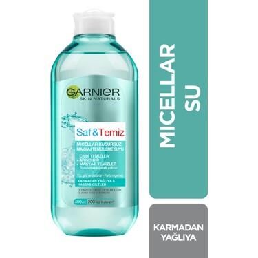 GARNİER SKIN NATUR.SAF&TEMİZ KUS.MAK.TEM.SUYU400ML
