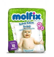 MOLFİX BEBEK BAKIM ÖRTÜSÜ 10 ADET