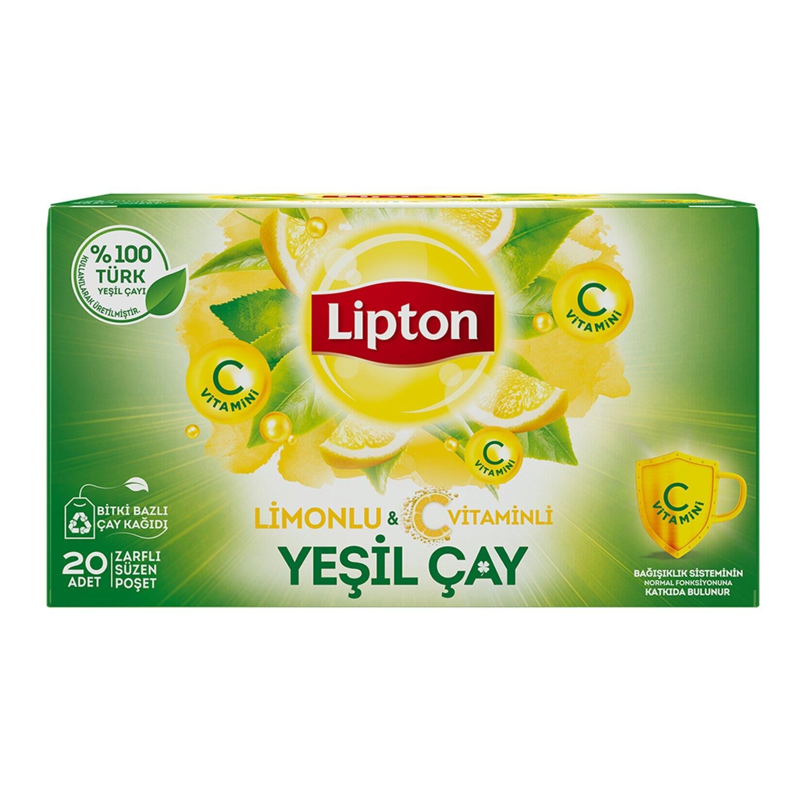 LİPTON YEŞİL ÇAY LİMON 20Lİ