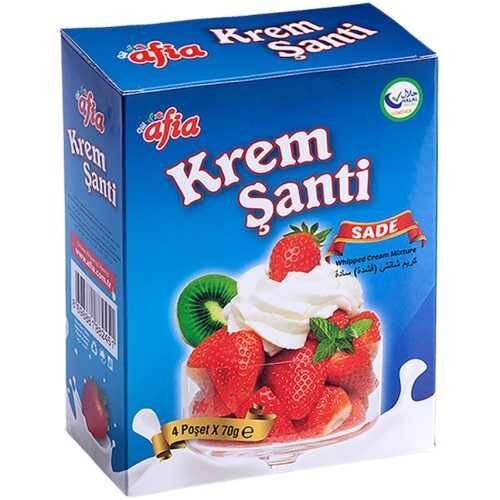 AFİA KREM ŞANTİ  SADE 4X75GR