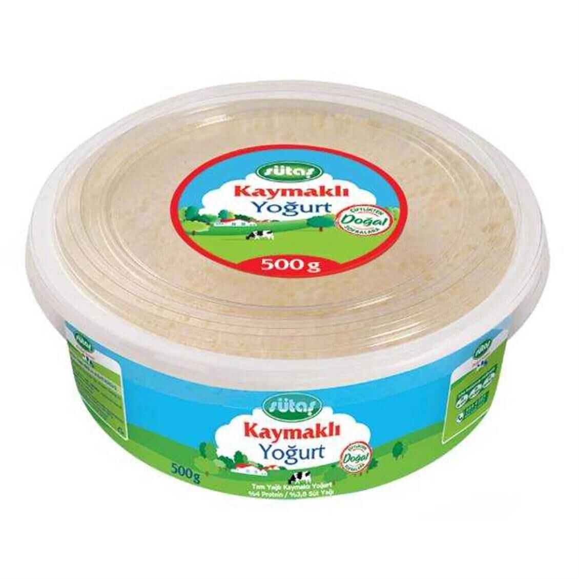SÜTAŞ YOĞURT 500GR KAYMAKLI  YOĞURT