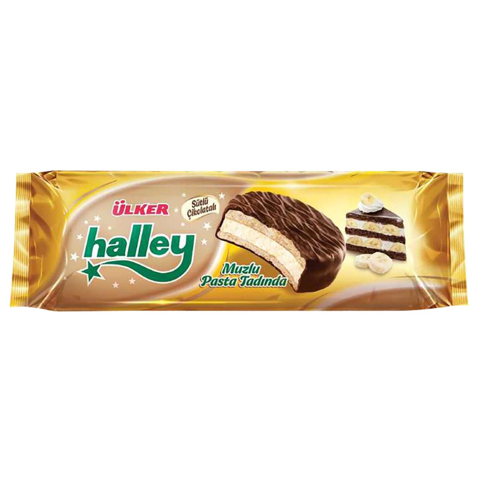 ÜLKER HALLEY BEYAZ MUZLU 210G PAS.TAD.(7X30G)