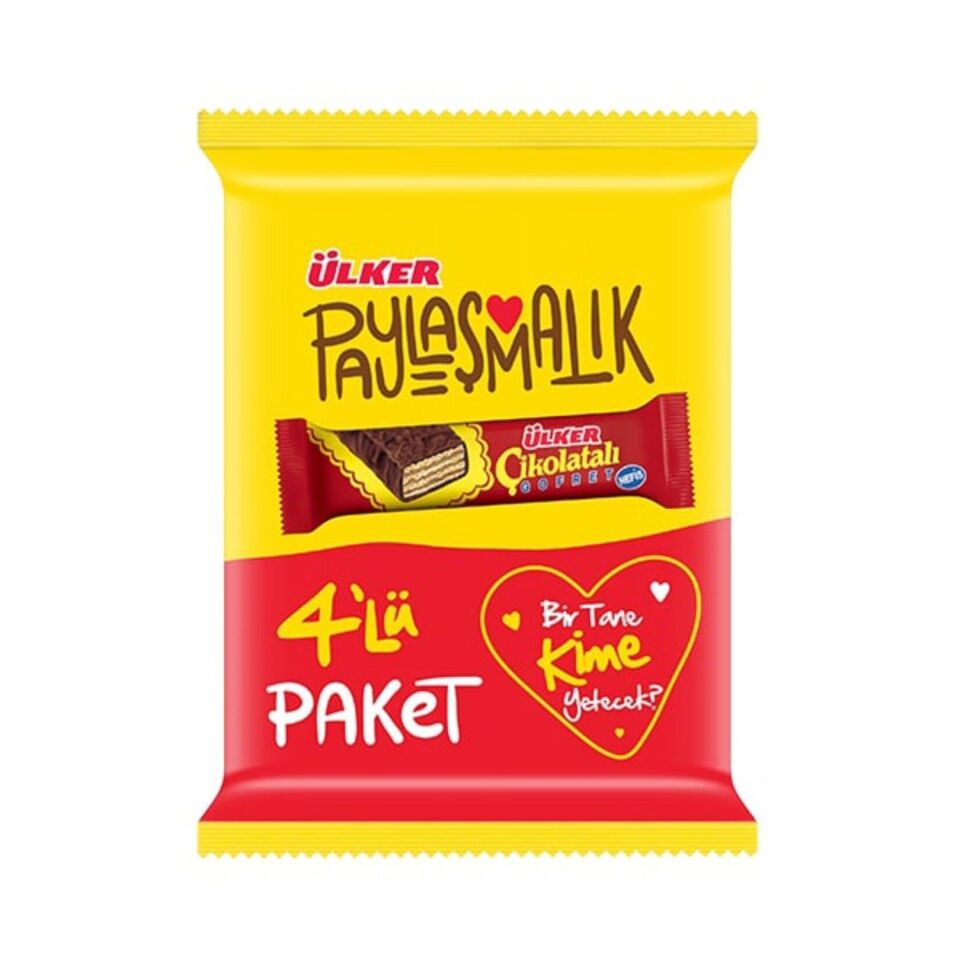 ÜLKER ÇİKOLATALI GOFRET 4LÜ (4x36G)