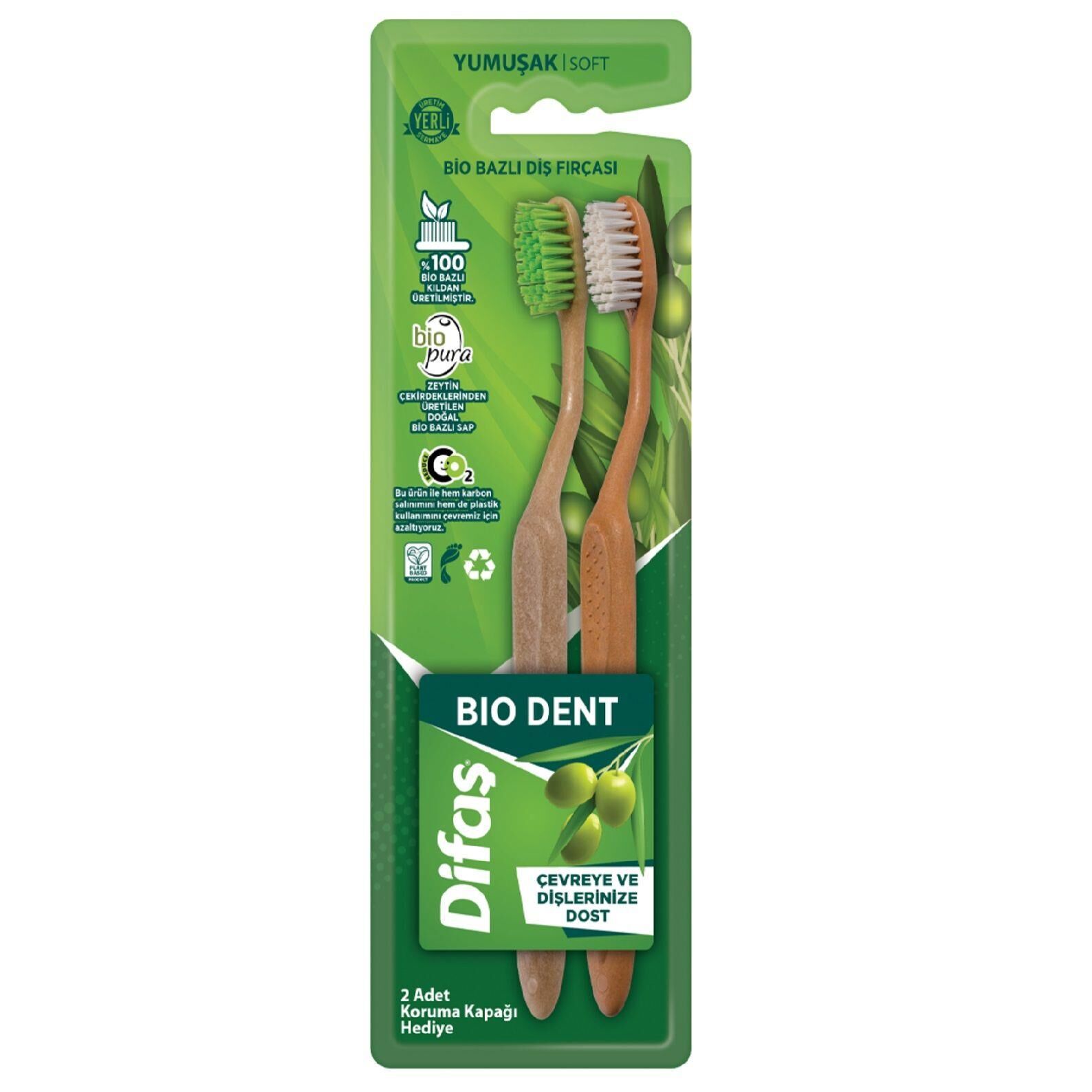 DİFAŞ DİŞ FIRÇASI BİO DENT 1+1