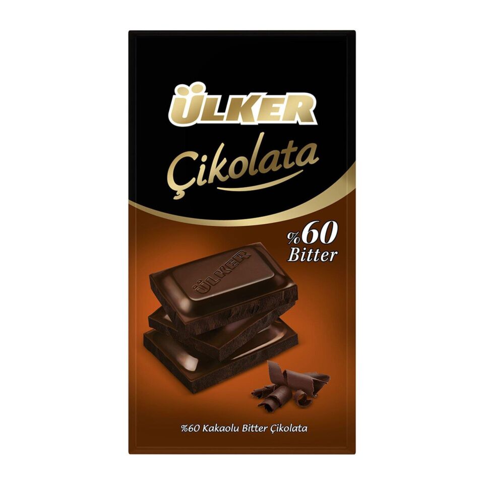 ÜLKER ÇİKOLATA BİTTER TBL 70GR %60 BİTTER