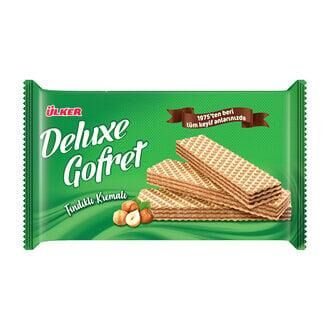 ÜLKER DELUXE GOFRET 220G FINDIKLI KREMALI