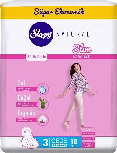 SLEEPY SLİM EKO PED GECE 18Lİ