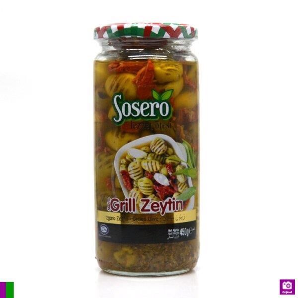 SOSERO GRİLL IZGARA ZEYTİN 450GR KVNZ