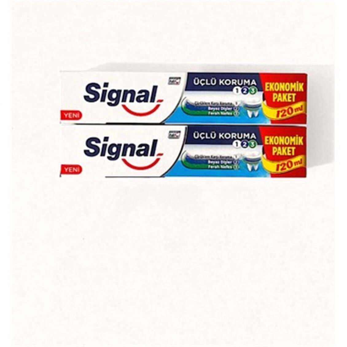 SİGNAL DİŞ MACUNU 2Lİ ÜÇLÜ KORUMA 2X120ML T.ACTION