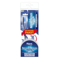 SİGNAL BEYAZLATICI DİŞ MACUNU 75ML+DİŞ FIRÇASI