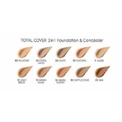 GOLDEN ROSE TOTAL COVER 2İN1 FONDÖTEN&CONCEALER 07