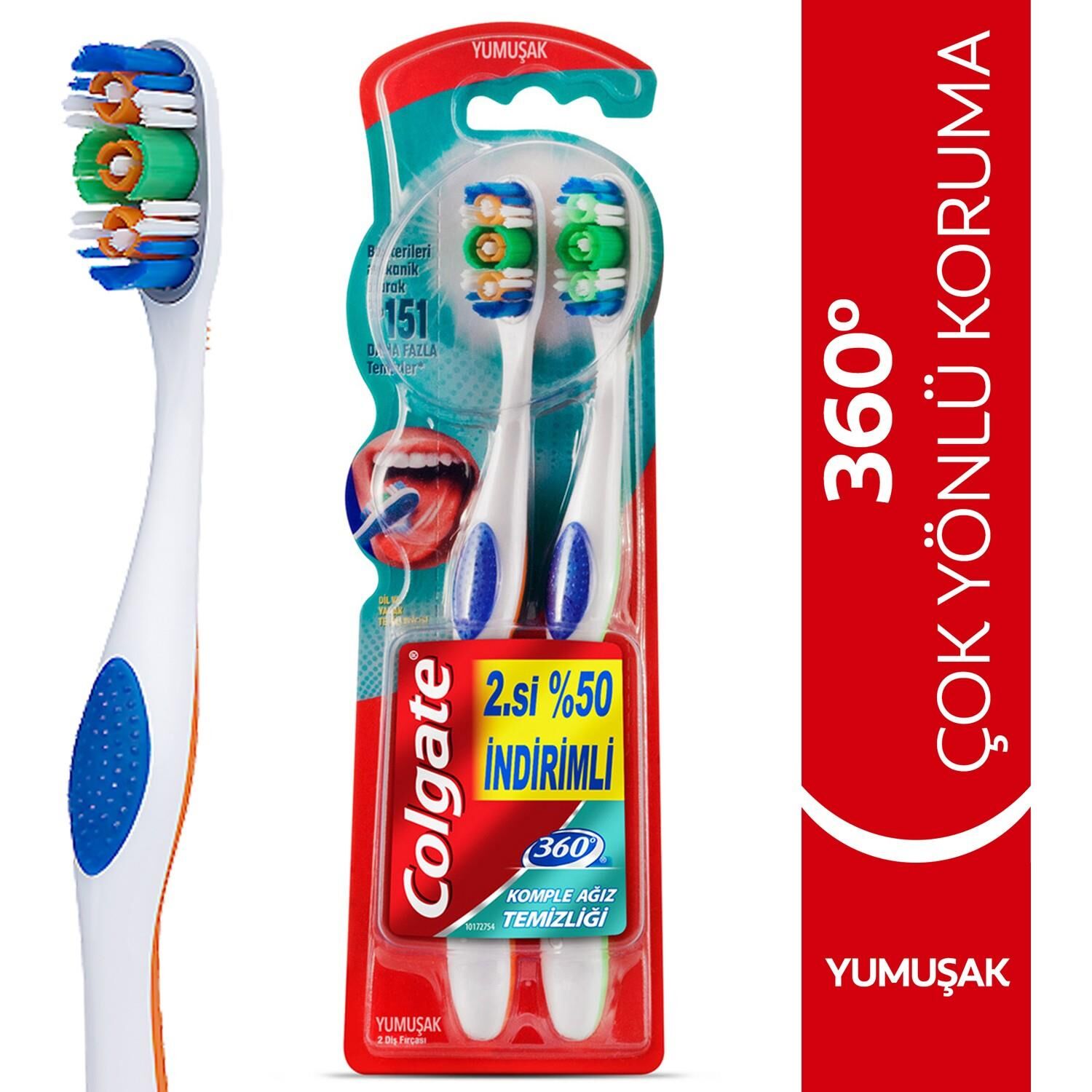 COLGATE DİŞ FIRÇASI 360 KOMPLE AĞIZ/YUMUŞAK