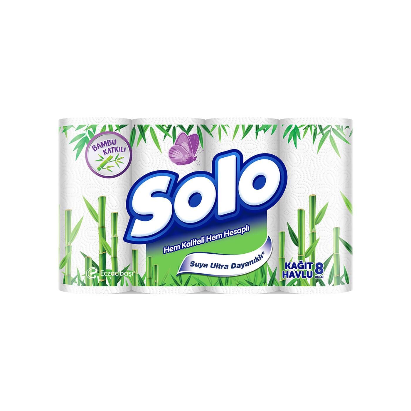 SOLO HAVLU 8Lİ BAMBU