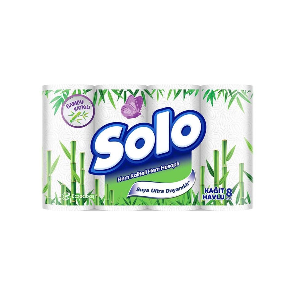 SOLO HAVLU 8Lİ BAMBU