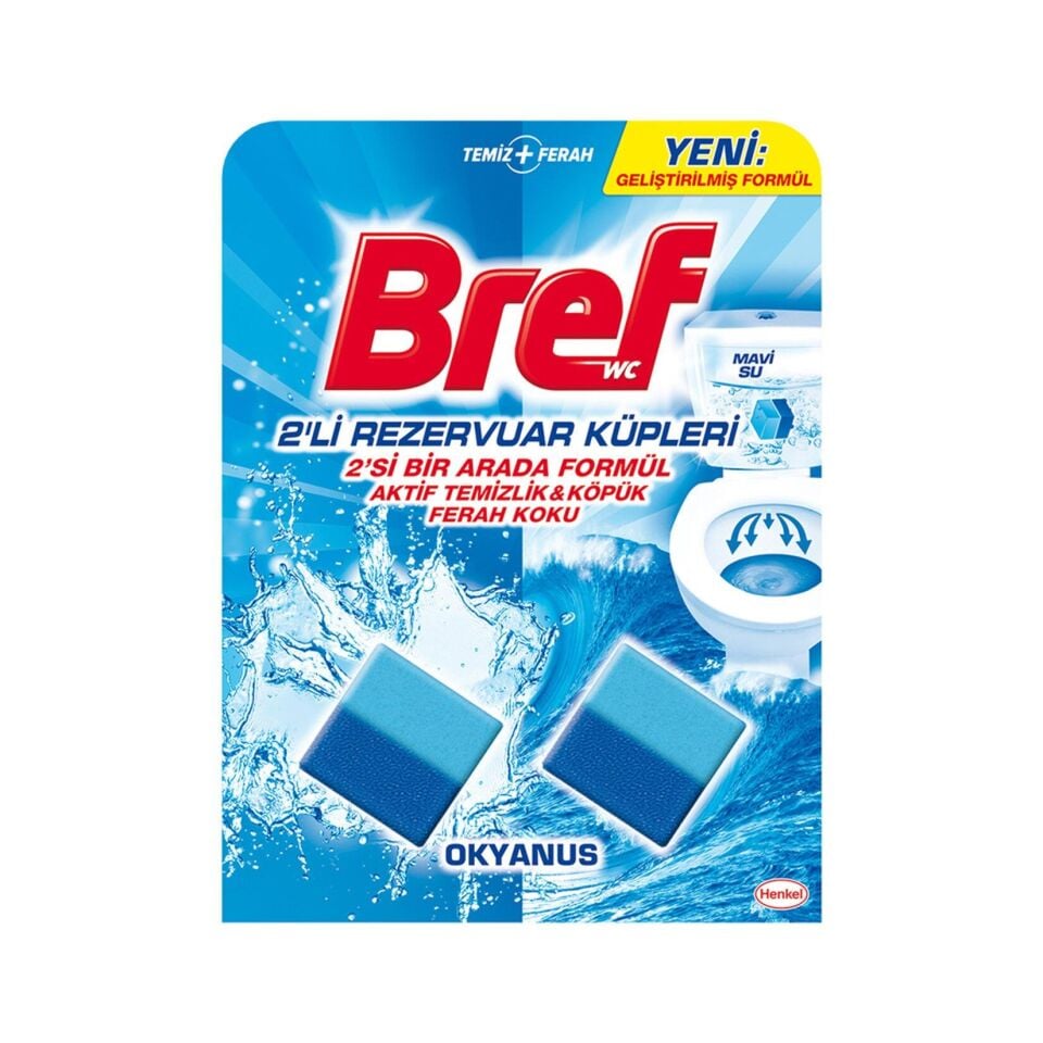 BREF WC KÜP OKYANUS ANTİ-CLOGGİNG 2X50GR
