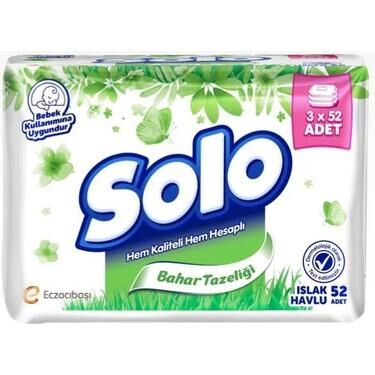 SOLO ISLAK HAVLU 52Lİ 3LÜ  3X52