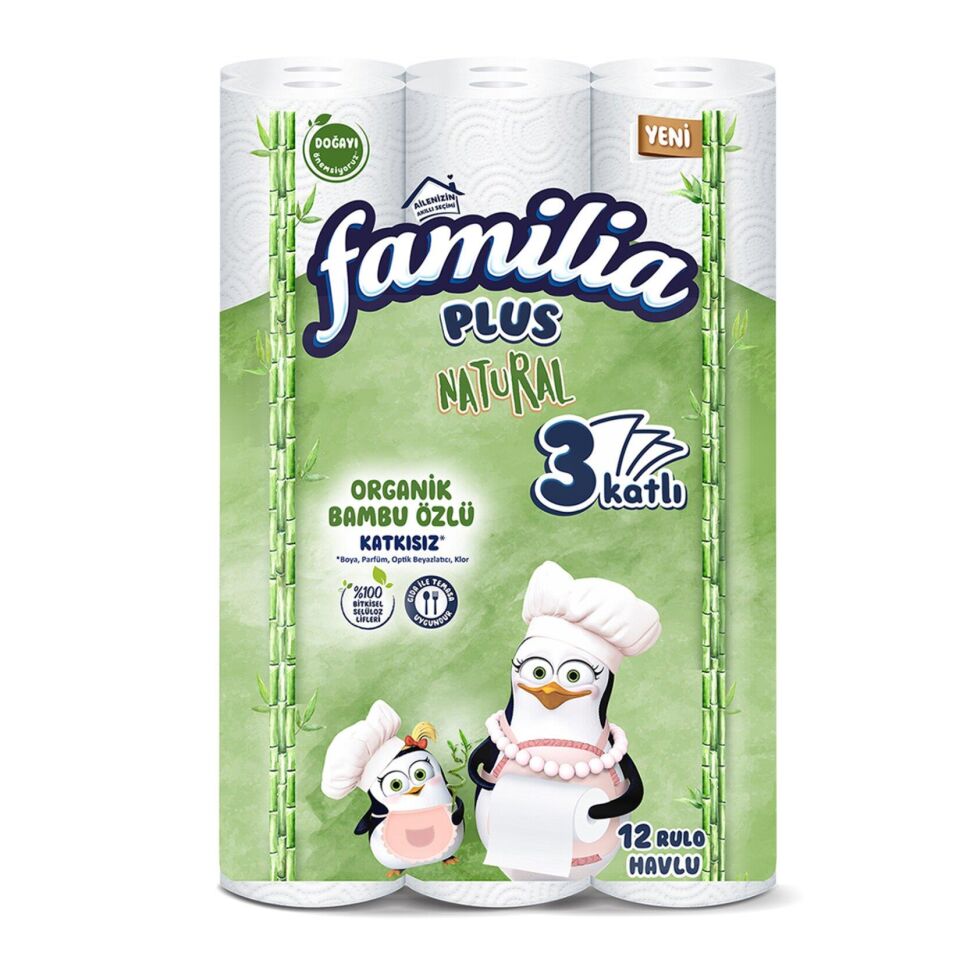 FAMİLYA HAVLU 12LI PLUS NATURAL