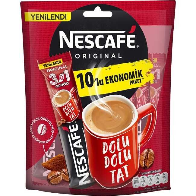 NESCAFE 3ÜN1 ORGİNAL 10LU PAKET