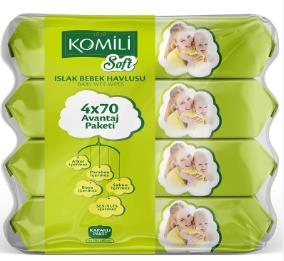 KOMİLİ SOFT ISLAK BEBEK HAVLUSU 4x70