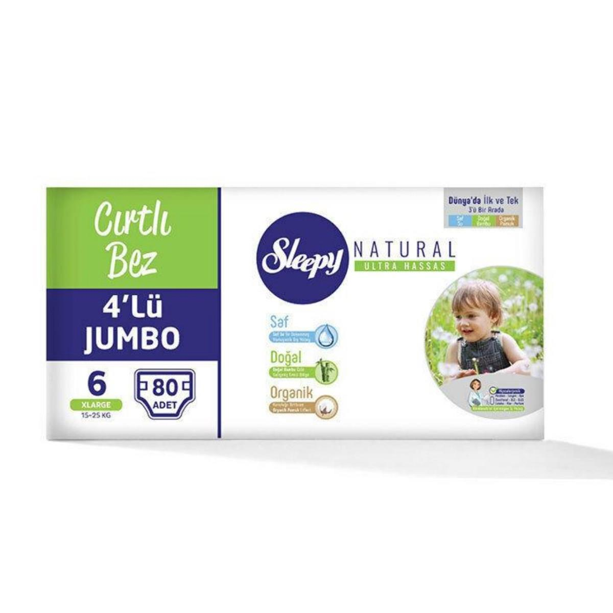 SLEEPY JUMBO CIRTLI NO:6 XLARGE 80Lİ