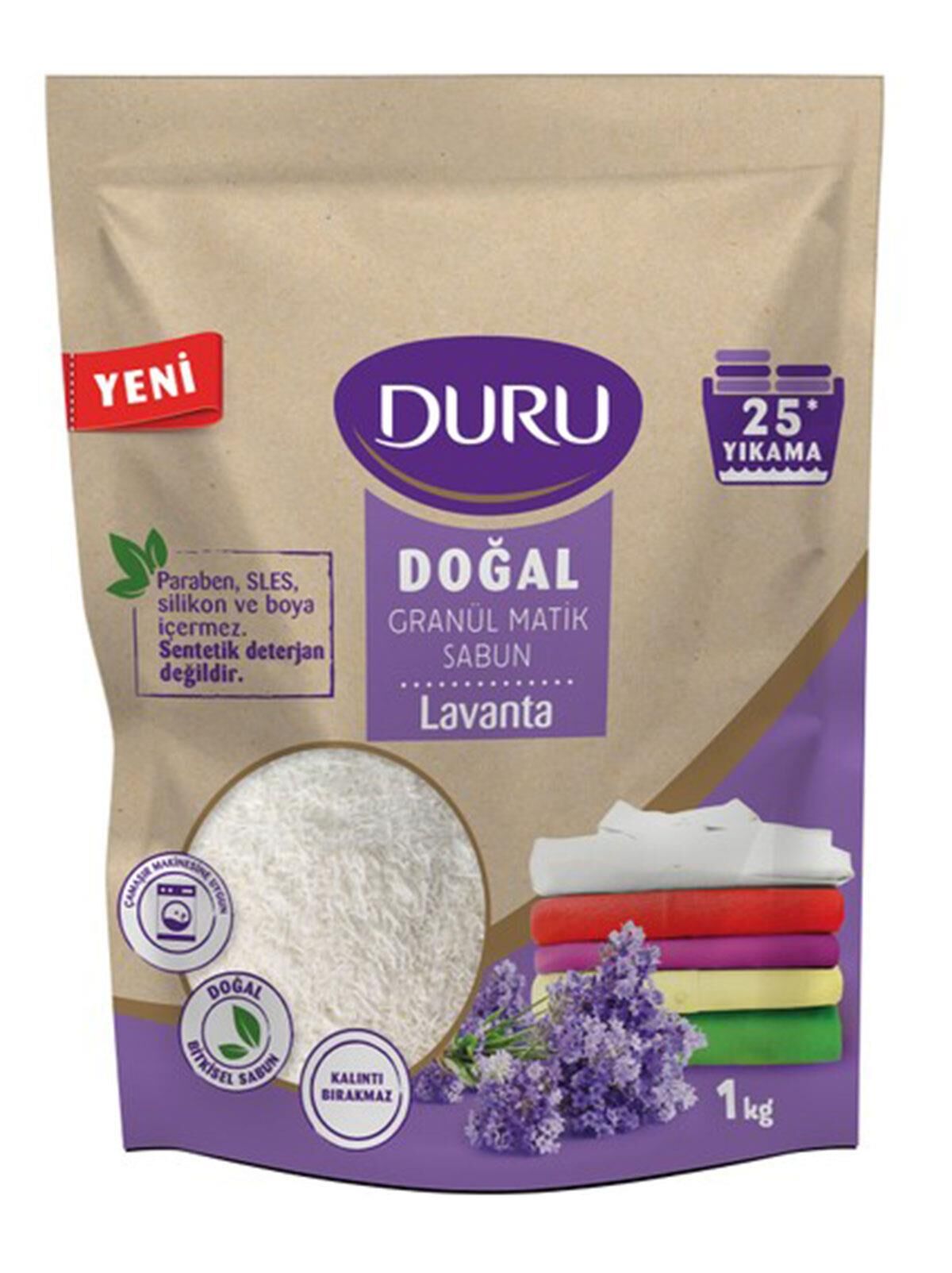 DURU GRANÜL MATİK SABUN 1KG LAVANTA