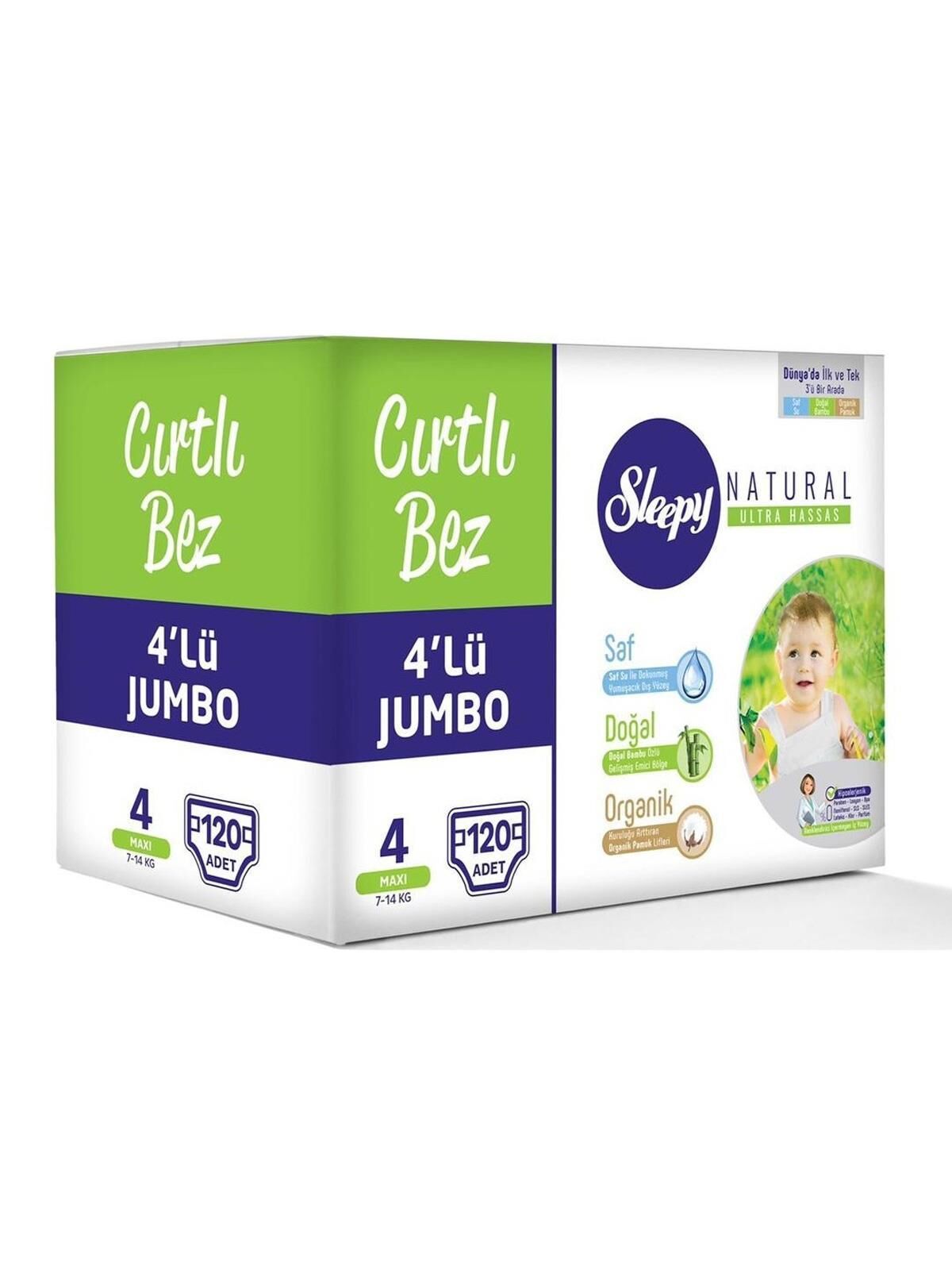 SLEEPY JUMBO CIRTLI NO:4 MAXİ 120Lİ