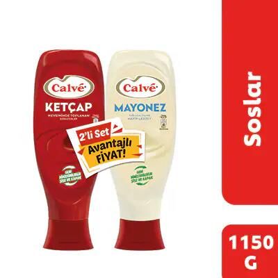 CALVE İKİLİ SET KETÇAP+ MAYONEZ 1150GR