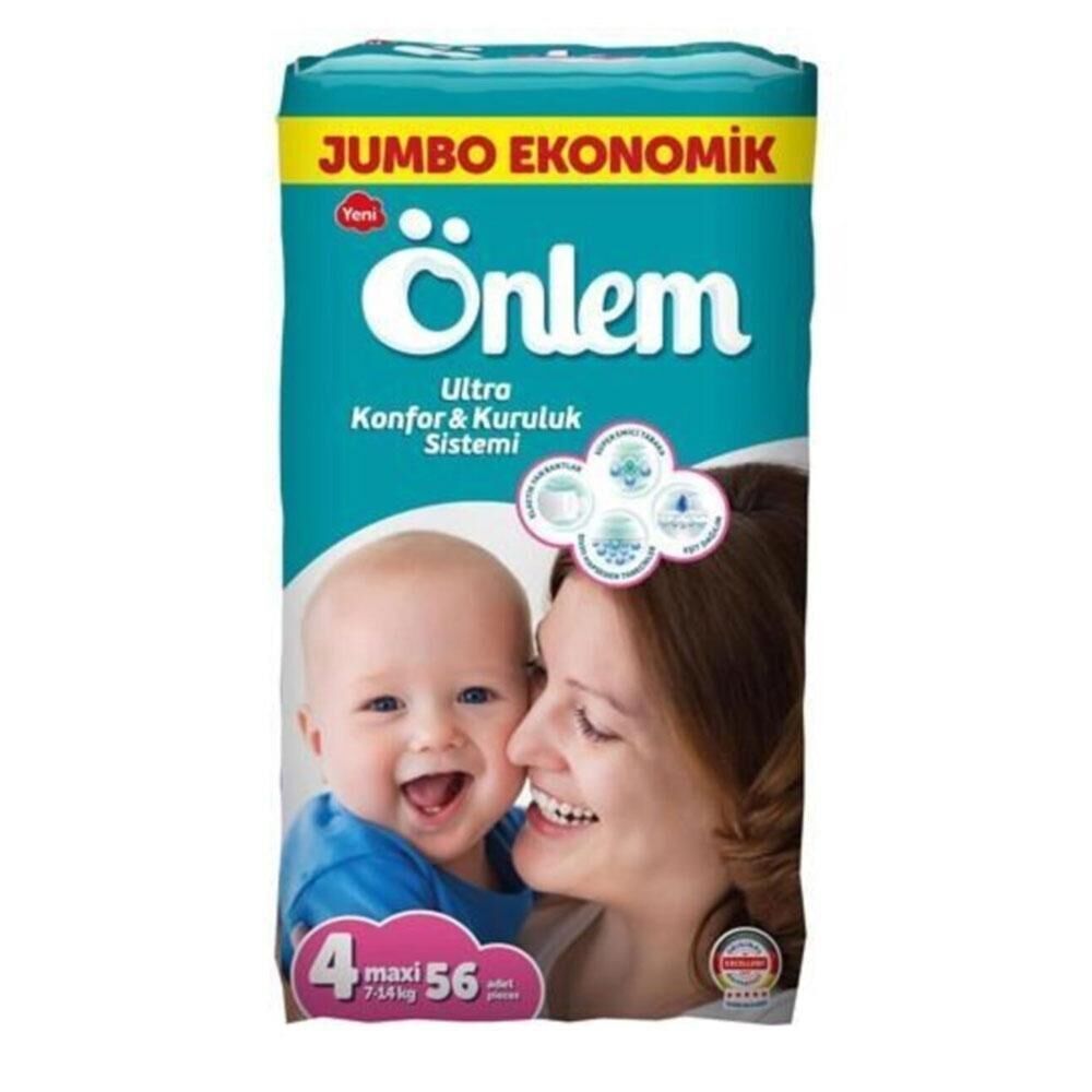 ÖNLEM BEBEK BEZİ JUMBO NO:4 MAXİ 56LI