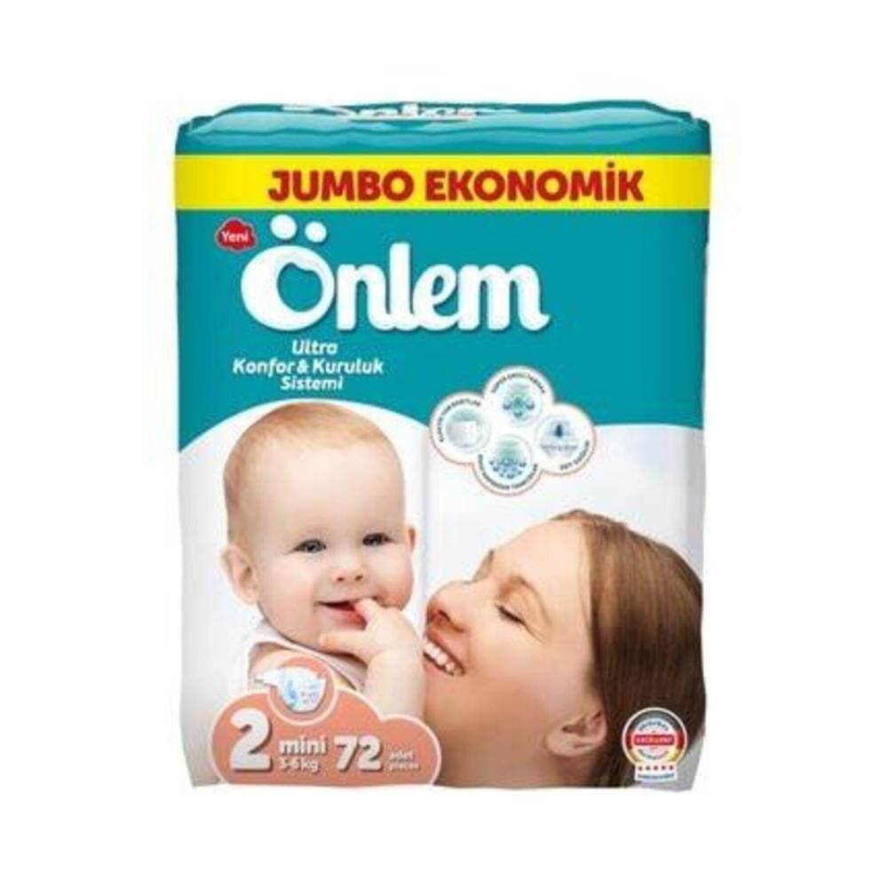 ÖNLEM BEBEK BEZİ JUMBO NO:2 MİNİ 72Lİ