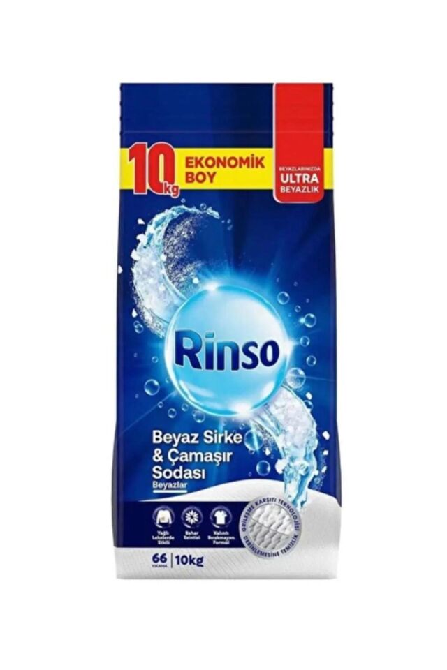 RİNSO MATİK 10KG BEYAZ SİRKE&ÇAMAŞIR SODASI BEYZLR