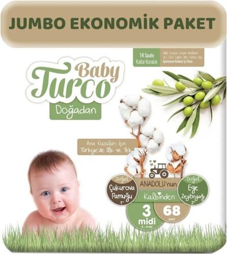 BABY TURCO BEBEK BEZİ HESAPLI PAKET NO:3 MİDİ 68Lİ
