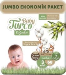 BABY TURCO BEBEK BEZİ HESAPLI PAKET NO:3 MİDİ 68Lİ
