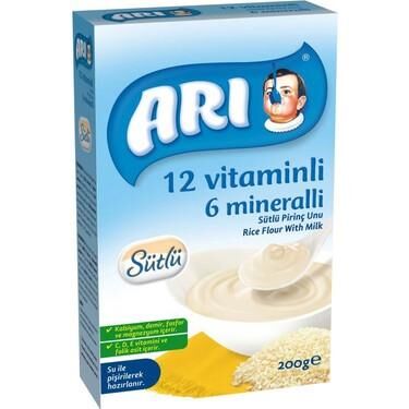 ARI MAMA 12 VİTAMİNLİ SÜTLÜ PİRİNÇ UNU 200G
